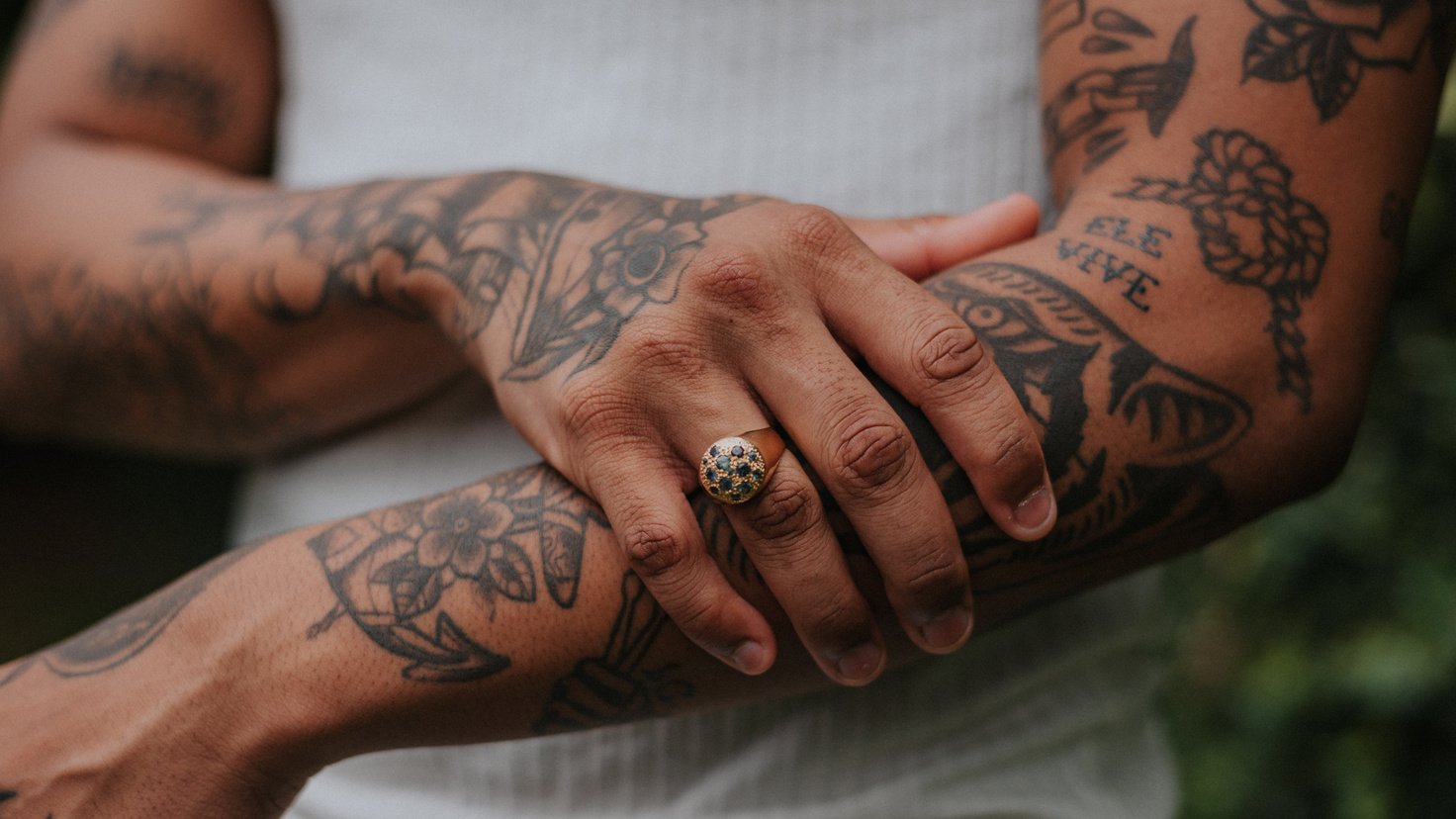 Male Model with Tattoos 